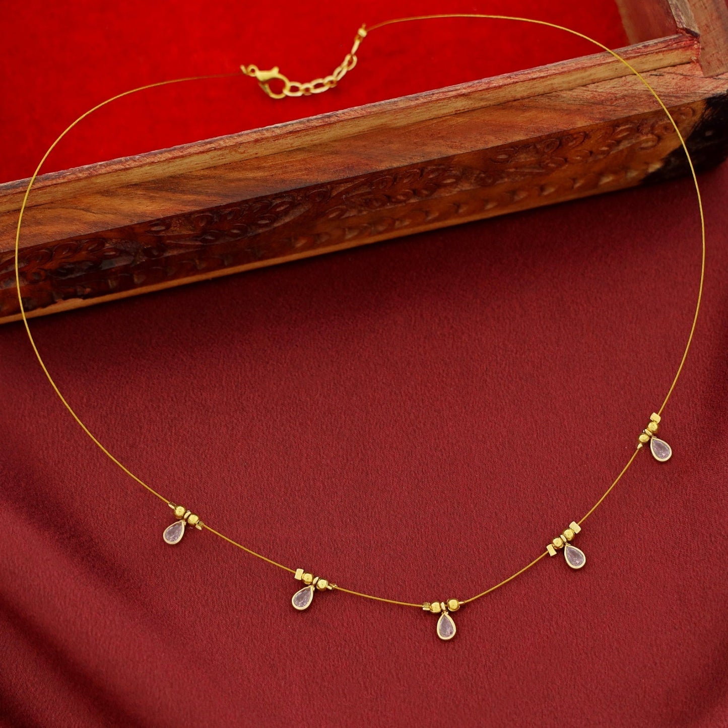 Stone Drop String Neckpiece