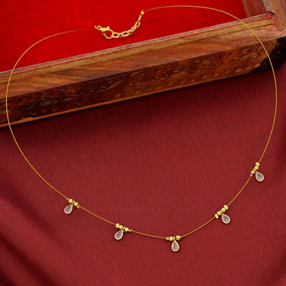 Stone Drop String Neckpiece
