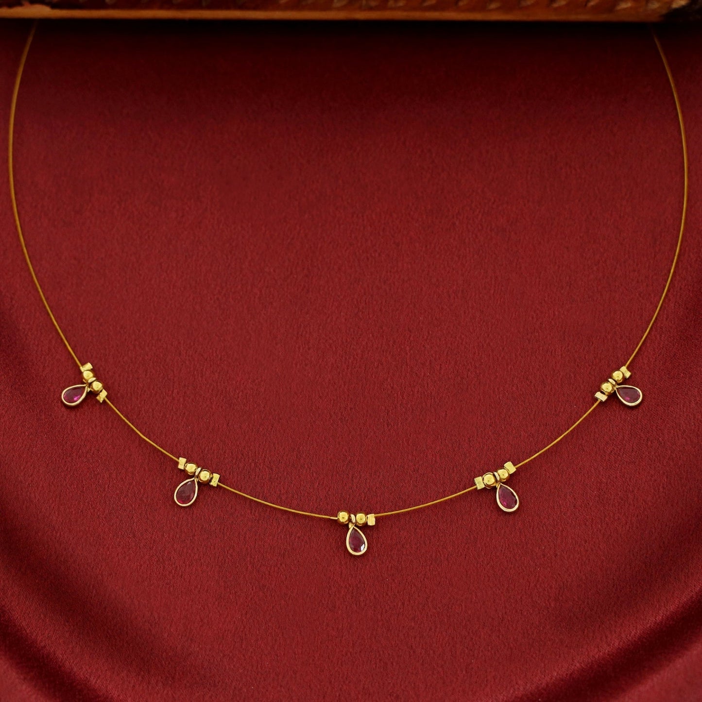 Stone Drop String Neckpiece