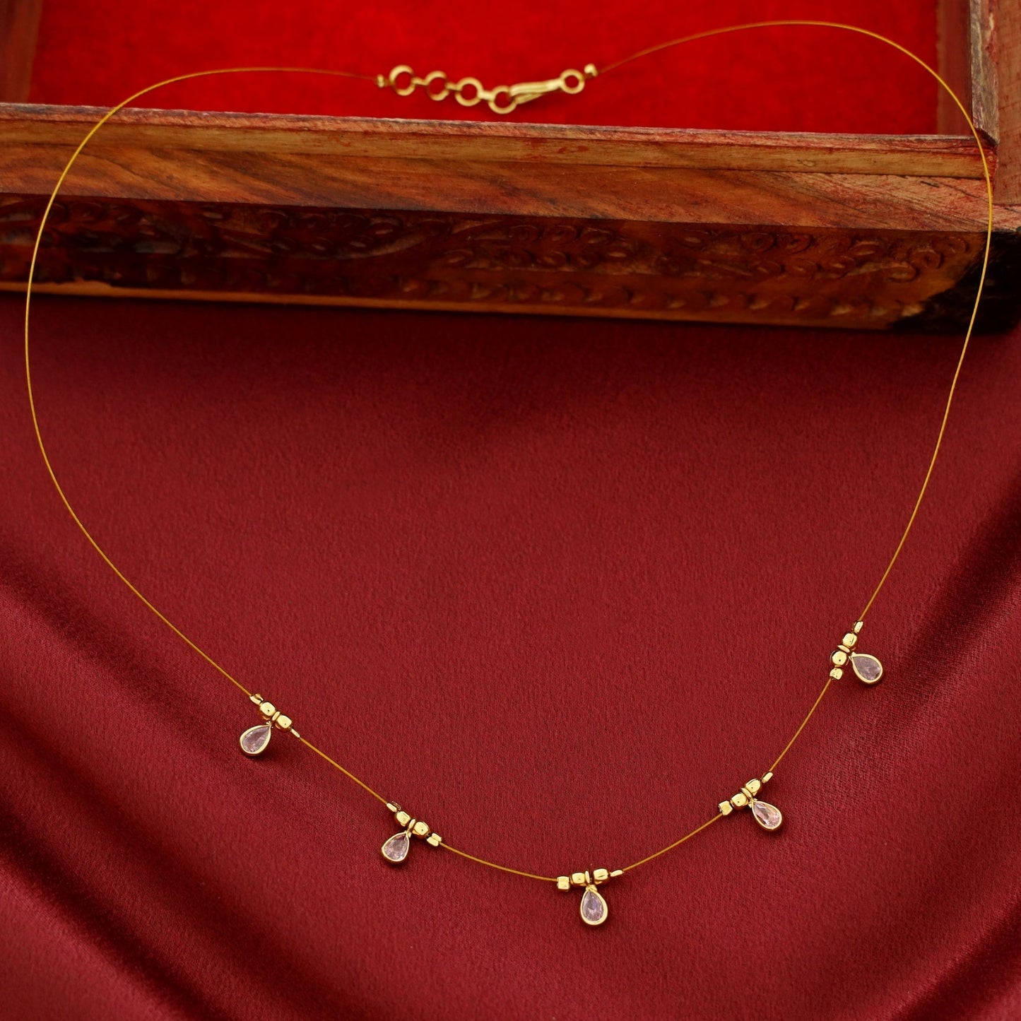 Stone Drop String Neckpiece