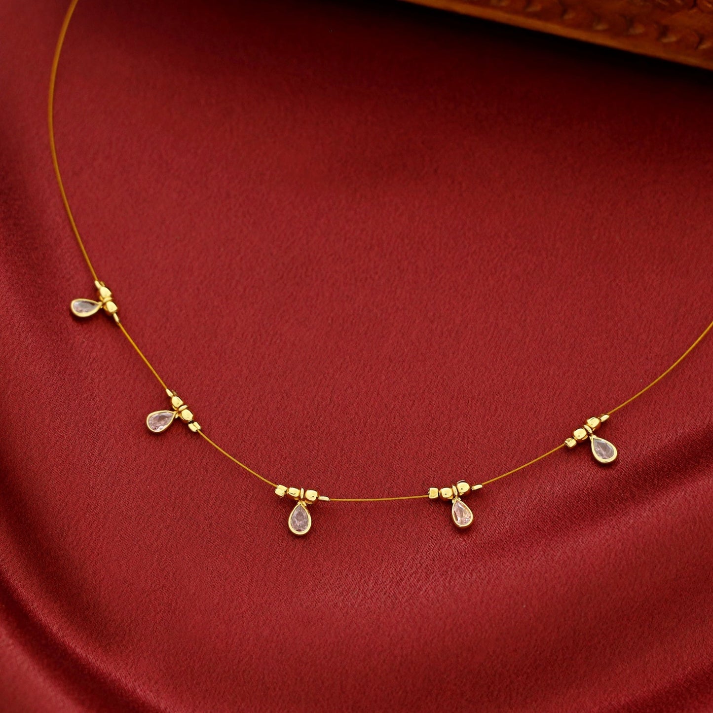 Stone Drop String Neckpiece