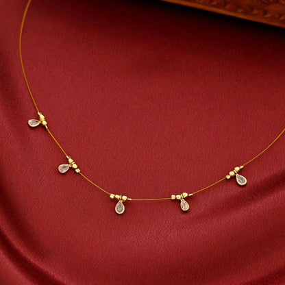 Stone Drop String Neckpiece