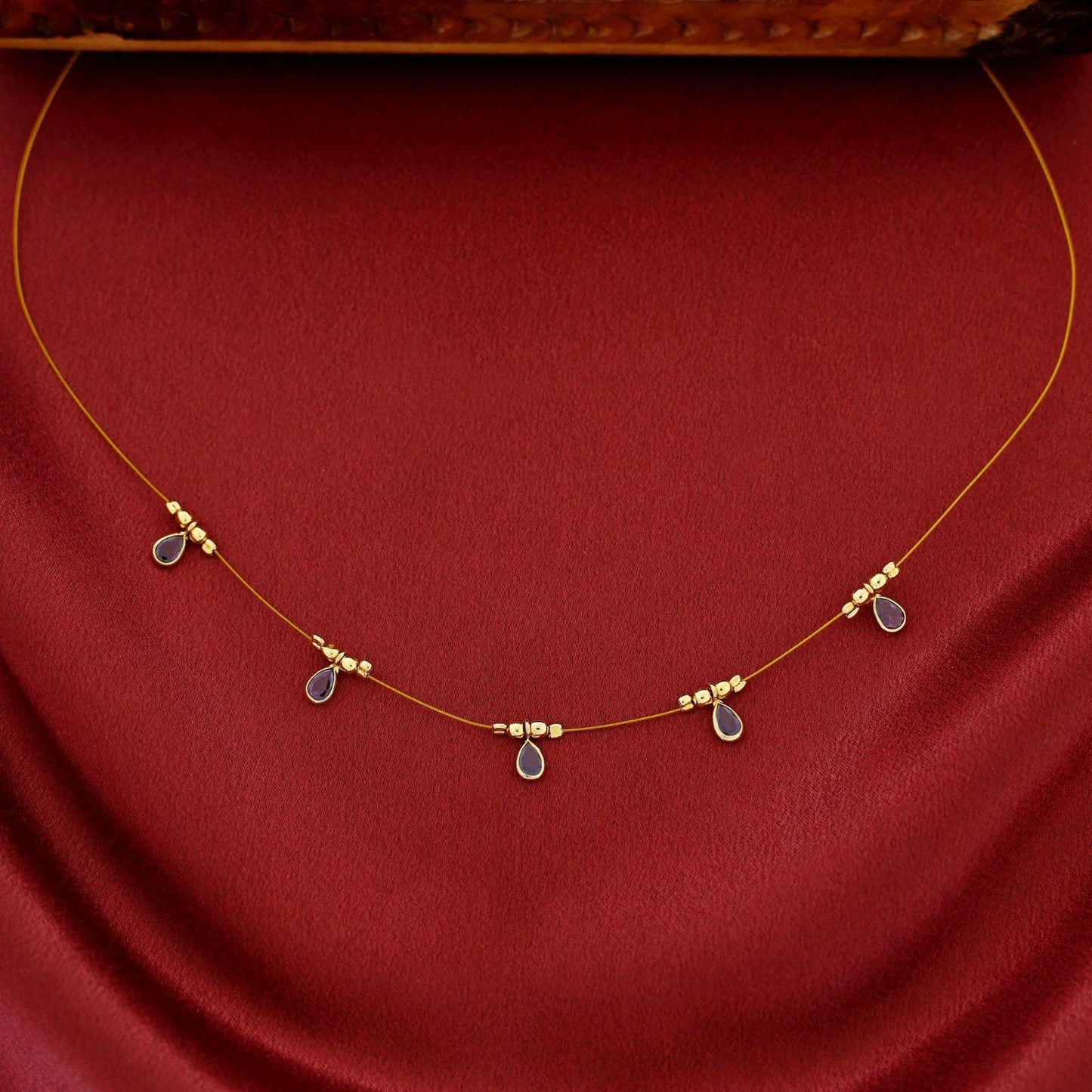 Stone Drop String Neckpiece