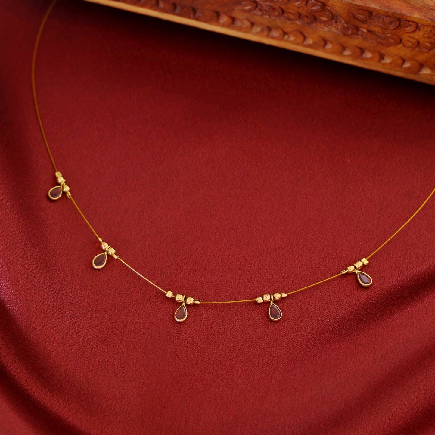 Stone Drop String Neckpiece