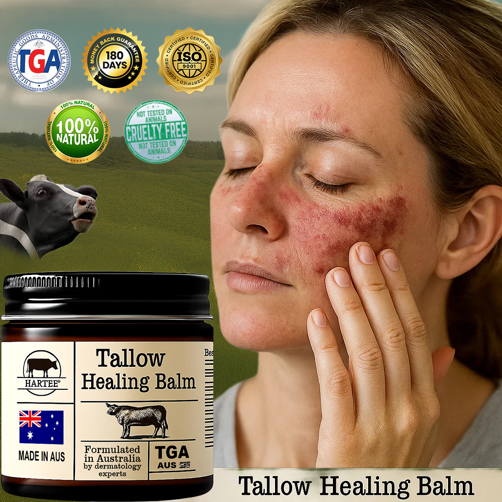 HARTEE® Tallow Healing Balm🐄（GMP Facility • TGA-Registered • Dermatologist Tested👨‍⚕️）Soothe eczema, psoriasis & rosacea—without steroids.🐄