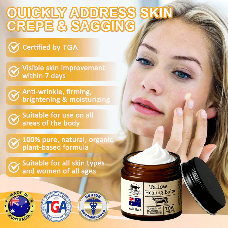 HARTEE® Tallow Healing Balm🐄（GMP Facility • TGA-Registered • Dermatologist Tested👨‍⚕️）Soothe eczema, psoriasis & rosacea—without steroids.🐄