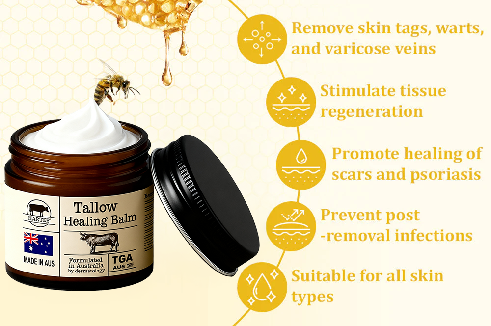 HARTEE® Tallow Healing Balm🐄（GMP Facility • TGA-Registered • Dermatologist Tested👨‍⚕️）Soothe eczema, psoriasis & rosacea—without steroids.🐄