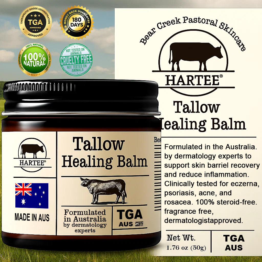 HARTEE® Tallow Healing Balm🐄（GMP Facility • TGA-Registered • Dermatologist Tested👨‍⚕️）Soothe eczema, psoriasis & rosacea—without steroids.🐄